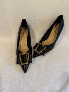 C.Paravano Metal Tie Pumps (Olivia) - NWOT